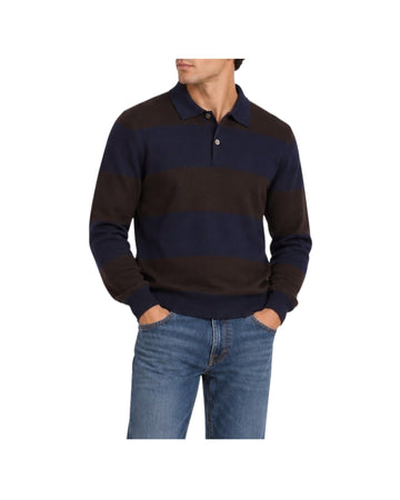 Polo Rugby Navy/Dark brown W9018 NAVY DARK BROWN BL'KER 