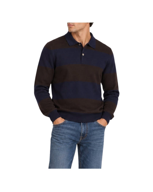 Polo Rugby Navy/Dark brown W9018 NAVY DARK BROWN BL'KER 