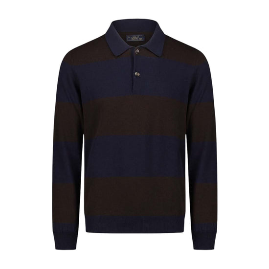 Polo Rugby Navy/Dark brown W9018 NAVY DARK BROWN BL'KER 