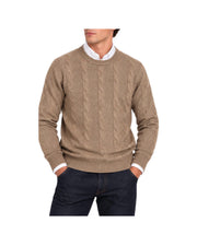 Maglione Treccia girocollo Biscotto