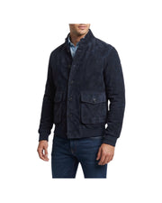 Giubbotto in crosta Navy