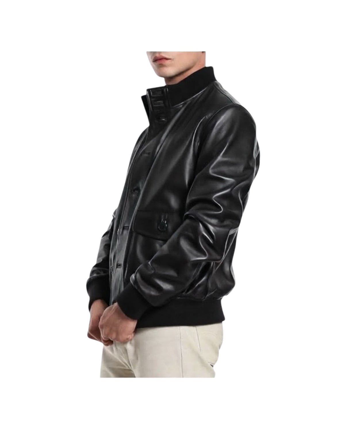 Giubbotto Mats in nappa Nero P335 NAPPA NERO BLUSOTTO 