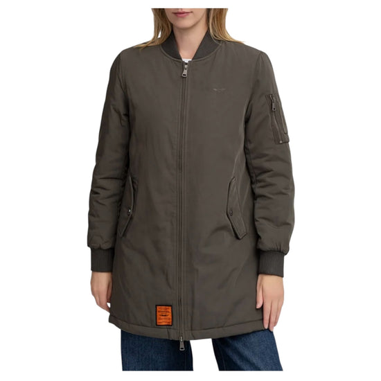 Giacca Bomber di media lunghezza Dark kaki ORIGINAL 104 LADIES DK BOMBERS ORIGINAL 