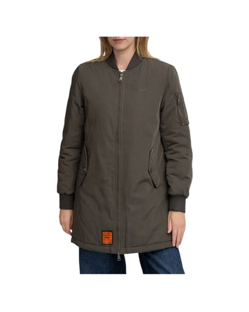 Giacca Bomber di media lunghezza Dark kaki ORIGINAL 104 LADIES DK BOMBERS ORIGINAL 