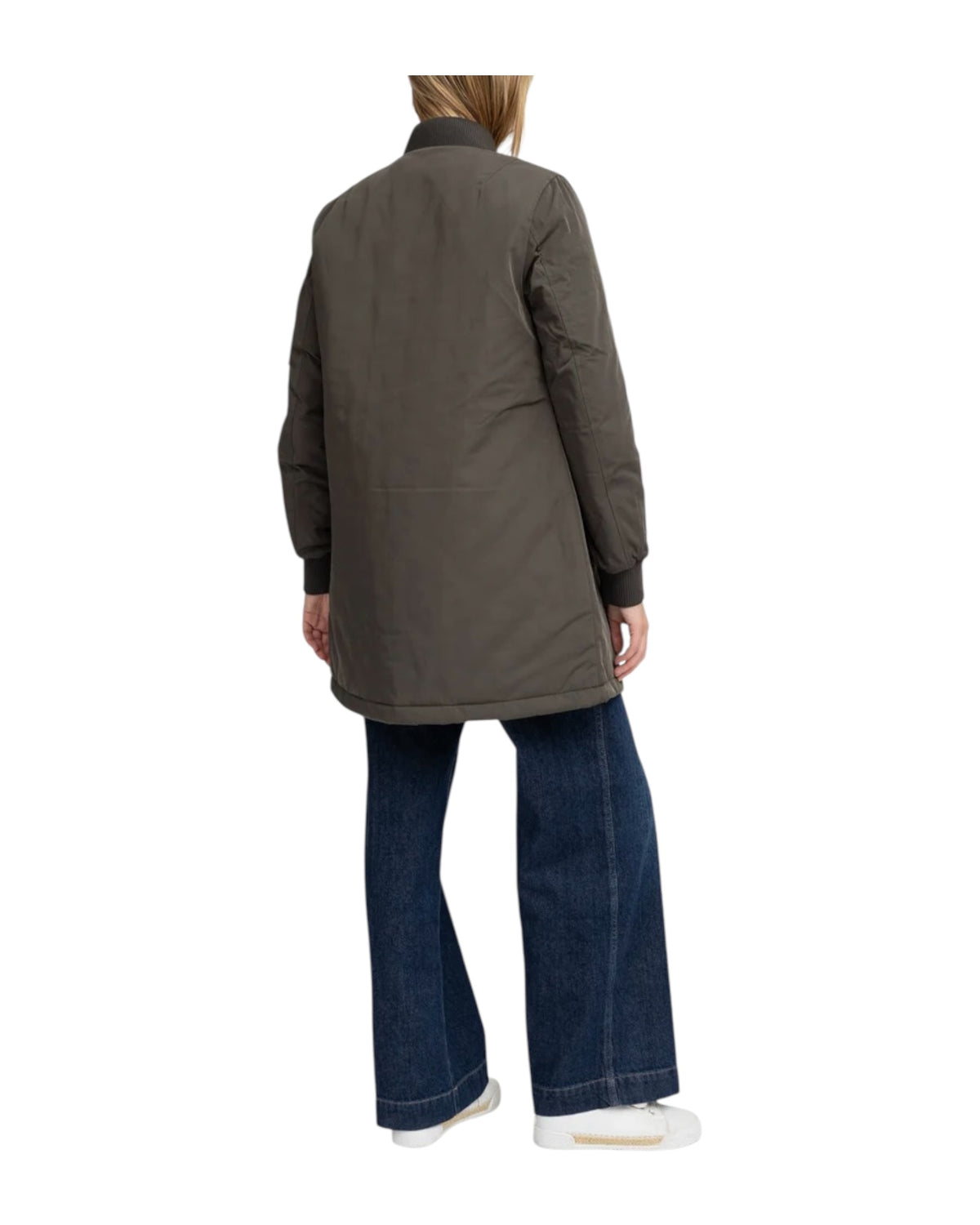 Giacca Bomber di media lunghezza Dark kaki ORIGINAL 104 LADIES DK BOMBERS ORIGINAL 