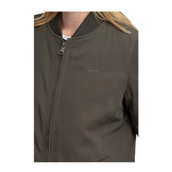 Giacca Bomber di media lunghezza Dark kaki ORIGINAL 104 LADIES DK BOMBERS ORIGINAL 