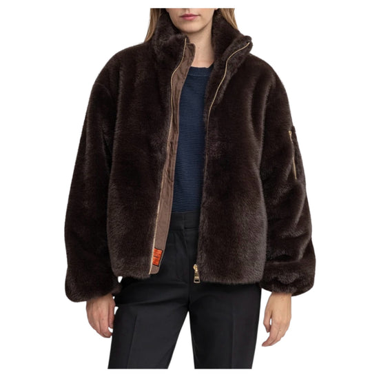 Giacca in ecopelliccia Brown SORELLA LADIES BRO BOMBERS ORIGINAL 