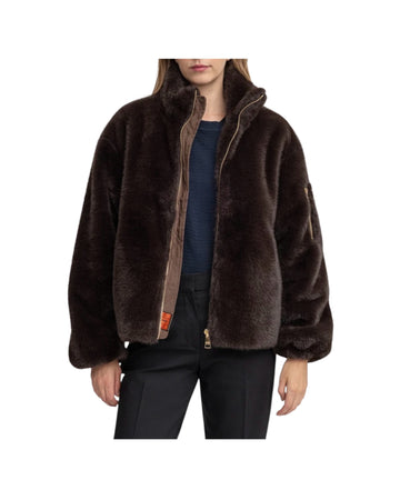 Giacca in ecopelliccia Brown SORELLA LADIES BRO BOMBERS ORIGINAL 