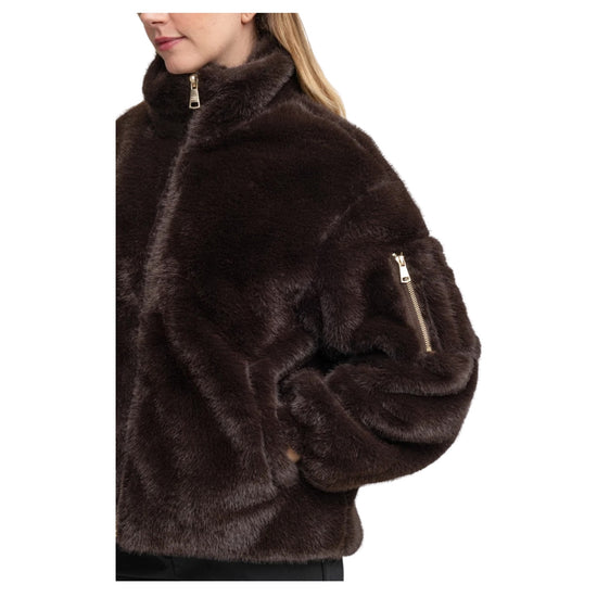 Giacca in ecopelliccia Brown SORELLA LADIES BRO BOMBERS ORIGINAL 