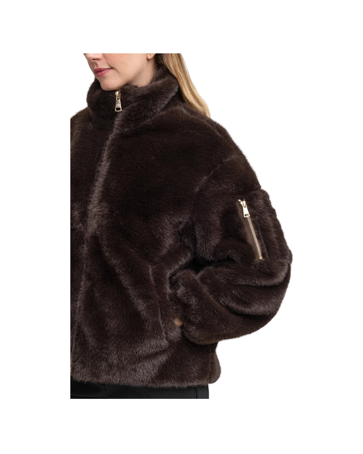 Giacca in ecopelliccia Brown SORELLA LADIES BRO BOMBERS ORIGINAL 