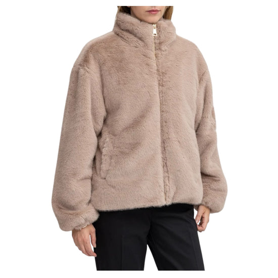 Giacca in ecopelliccia Taupe SORELLA LADIES TAU BOMBERS ORIGINAL 