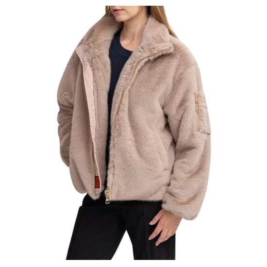 Giacca in ecopelliccia Taupe SORELLA LADIES TAU BOMBERS ORIGINAL 