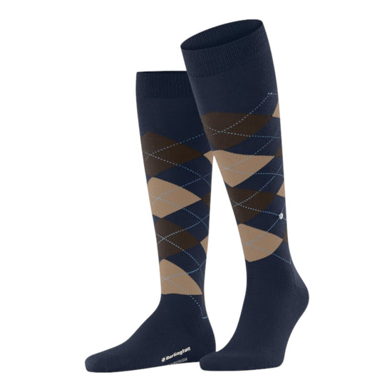 Calzini Uomo Marrone/Beige EDINBURGH BLU MARRONE BEIGE Burlington 