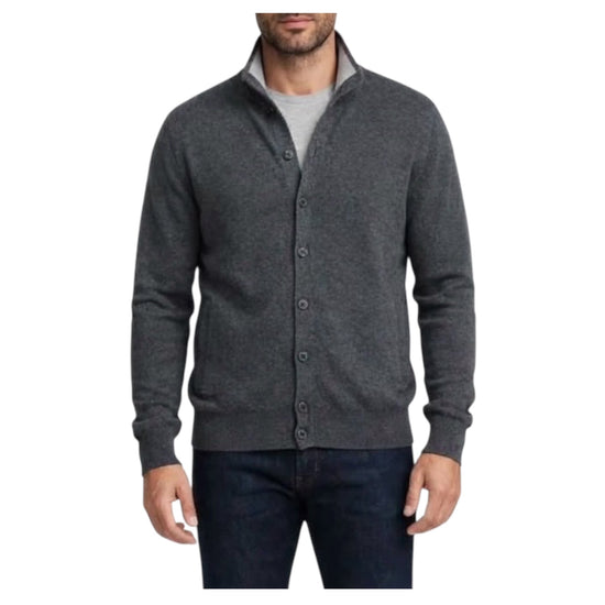Cardigan in lana e cashmere Antracite 87017 ANTRACITE CAVALIERI MILANO 