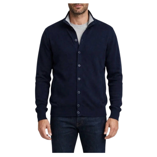 Cardigan in lana e cashmere Navy 87017 NAVY CAVALIERI MILANO 