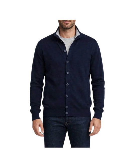 Cardigan in lana e cashmere Navy 87017 NAVY CAVALIERI MILANO 