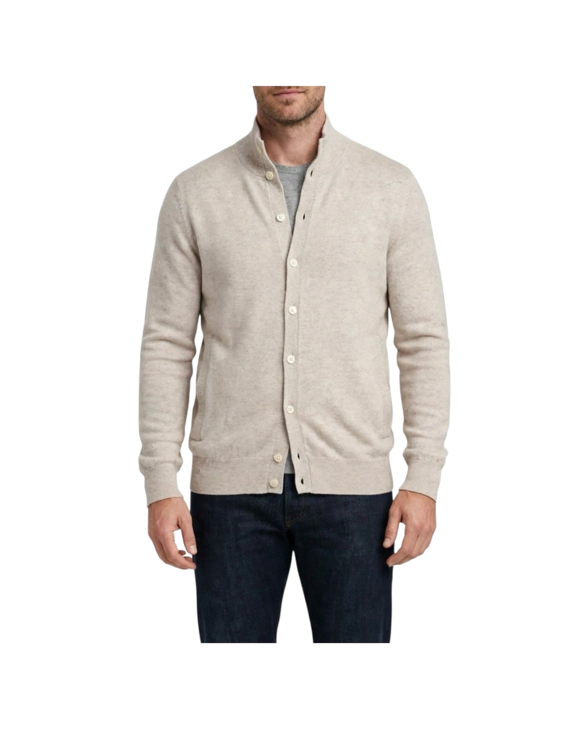 Cardigan in lana e cashmere Sabbia 87017 SABBIA CAVALIERI MILANO 