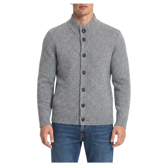 Cardigan con bottoni Grigio medio 87077 GRIGIO MEDIO CAVALIERI MILANO 