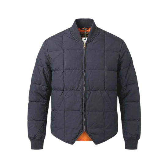 Piumino Down Jacket Lumberjack Waxed Dark blue DOWN JACKET LUMBERJACK WAXED DARK CHESAPEAKE'S 
