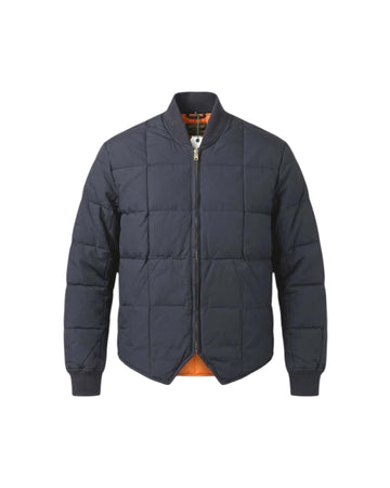 Piumino Down Jacket Lumberjack Waxed Dark blue DOWN JACKET LUMBERJACK WAXED DARK CHESAPEAKE'S 
