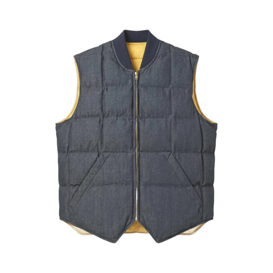 Gilet Seattle Down Reversible Denim DOWN VEST SEATTLE REVERSIBLE DENIM DENIM CHESAPEAKE'S 