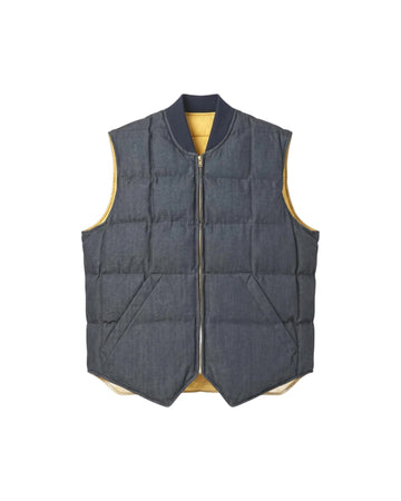 Gilet Seattle Down Reversible Denim DOWN VEST SEATTLE REVERSIBLE DENIM DENIM CHESAPEAKE'S 