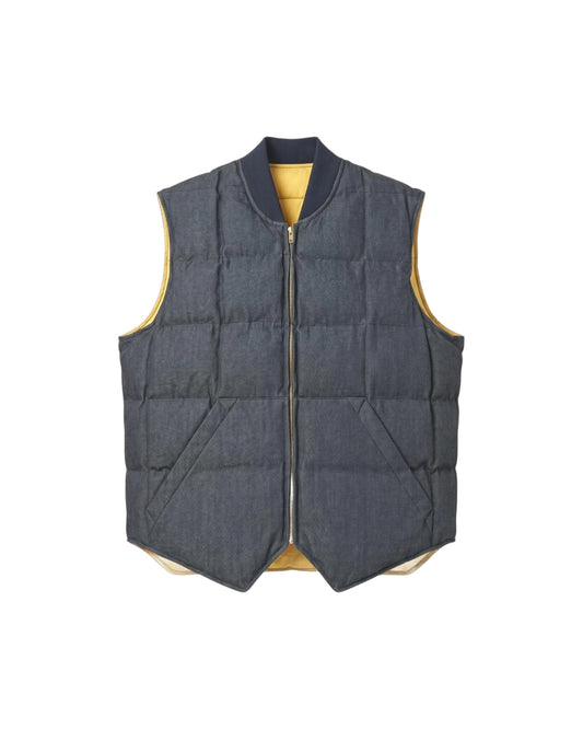 Gilet Seattle Down Reversible Denim DOWN VEST SEATTLE REVERSIBLE DENIM DENIM CHESAPEAKE'S 