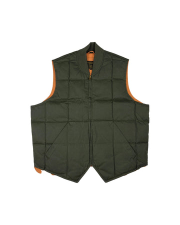 Gilet Seattle Down Waxed Army DOWN VEST SEATTLE WAXED ARMY CHESAPEAKE'S 