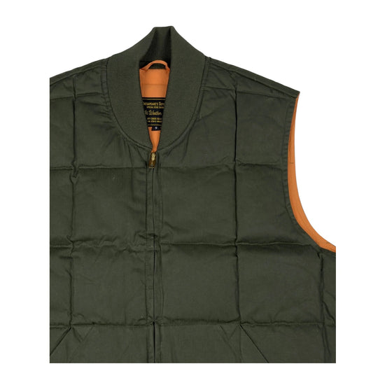 Gilet Seattle Down Waxed Army DOWN VEST SEATTLE WAXED ARMY CHESAPEAKE'S 