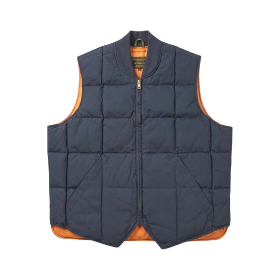 Gilet Seattle Down Waxed Dark Blue DOWN VEST SEATTLE WAXED DARK CHESAPEAKE'S 