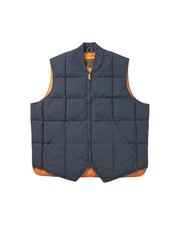 Gilet Seattle Down Waxed Dark Blue