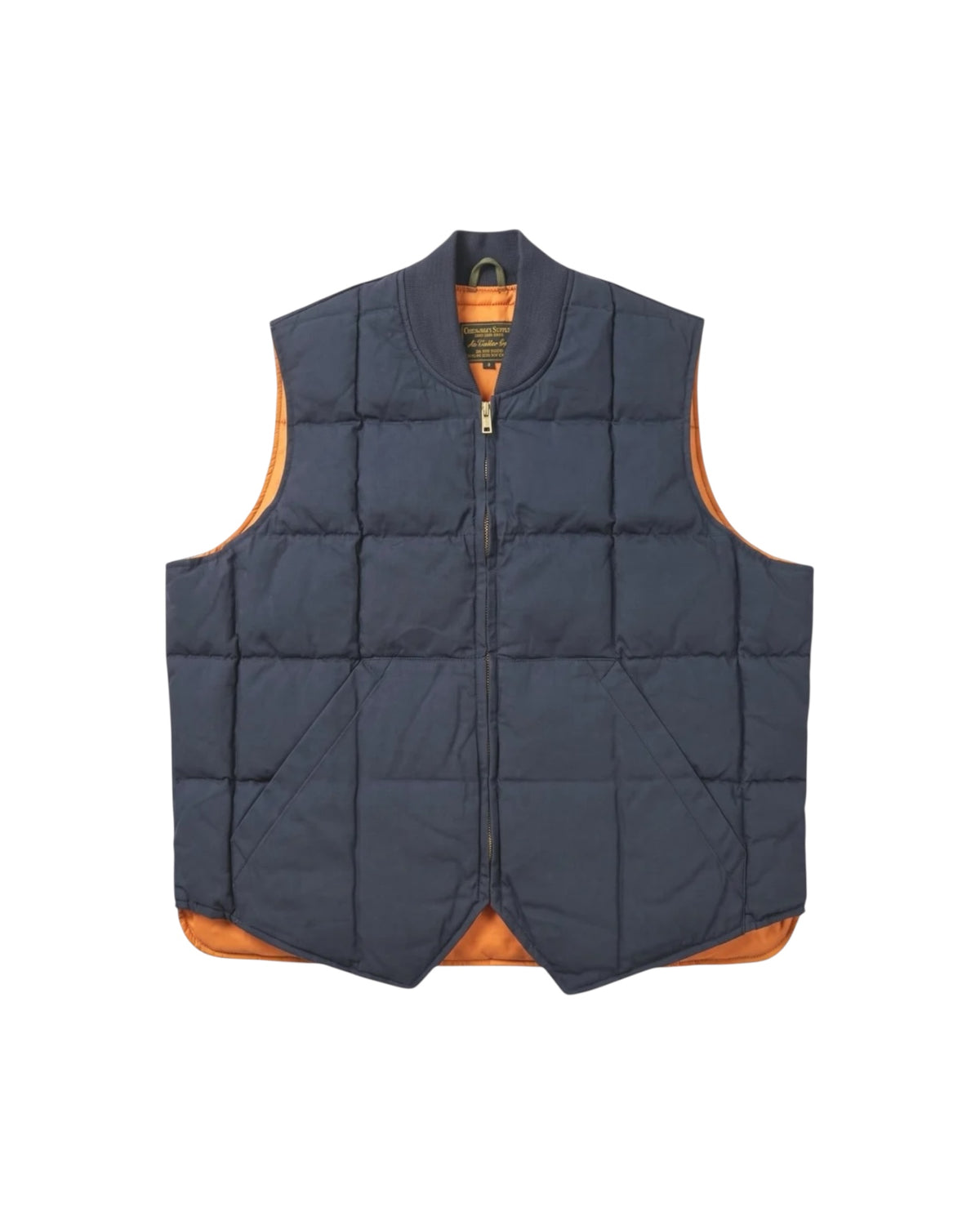 Gilet Seattle Down Waxed Dark Blue DOWN VEST SEATTLE WAXED DARK CHESAPEAKE'S 