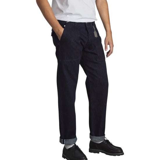 Pantalone Fatigue Seldevge Rinsed FATIGUE PANT DENIM SELVEDGE GRAVES RINSED CHESAPEAKE'S 