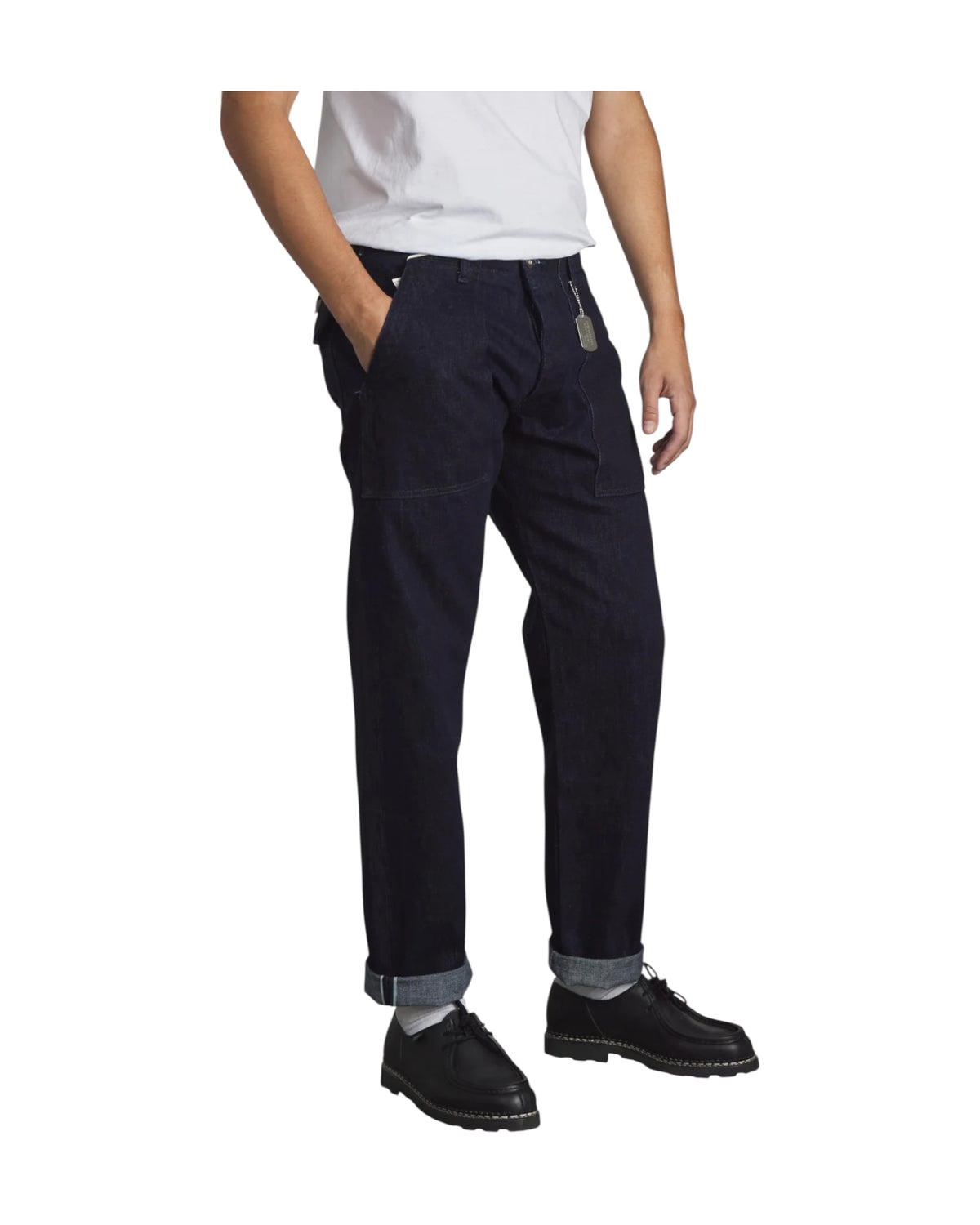 Pantalone Fatigue Seldevge Rinsed FATIGUE PANT DENIM SELVEDGE GRAVES RINSED CHESAPEAKE'S 