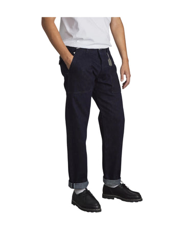 Pantalone Fatigue Seldevge Rinsed FATIGUE PANT DENIM SELVEDGE GRAVES RINSED CHESAPEAKE'S 