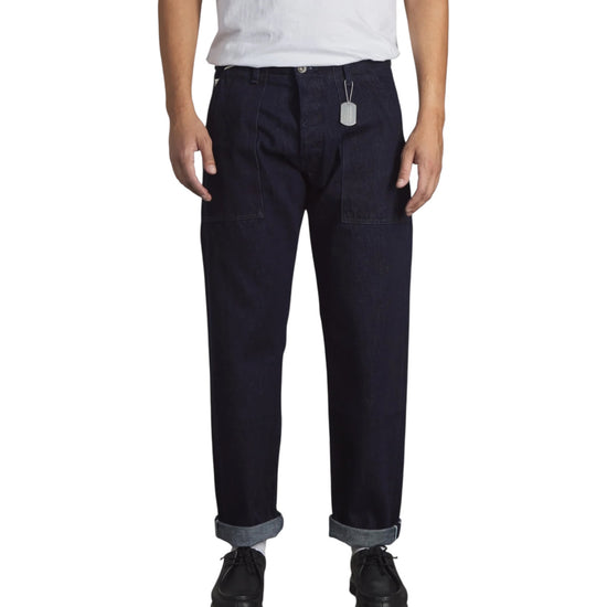 Pantalone Fatigue Seldevge Rinsed FATIGUE PANT DENIM SELVEDGE GRAVES RINSED CHESAPEAKE'S 