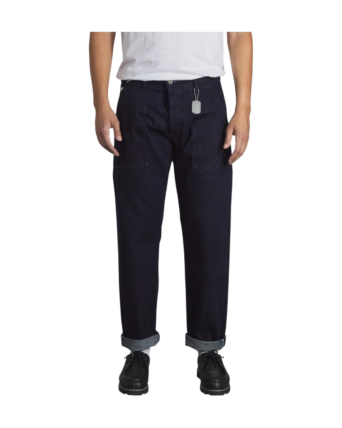Pantalone Fatigue Seldevge Rinsed FATIGUE PANT DENIM SELVEDGE GRAVES RINSED CHESAPEAKE'S 