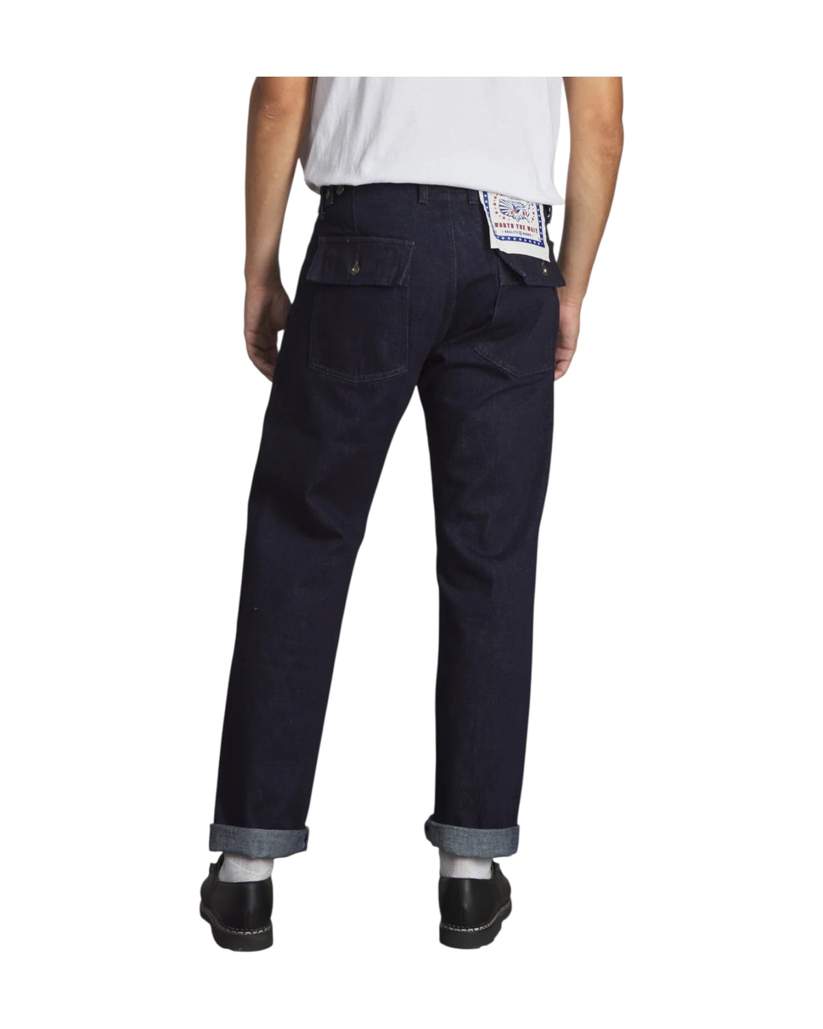 Pantalone Fatigue Seldevge Rinsed FATIGUE PANT DENIM SELVEDGE GRAVES RINSED CHESAPEAKE'S 