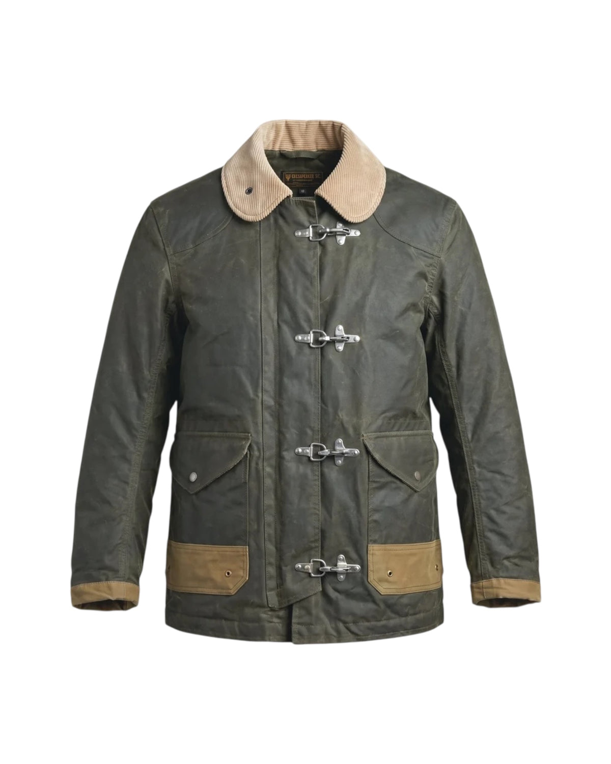 Giacca Fireman Waxed Archive green FIREMAN JUNGLE BEDFORD WAXED COTTON ARCHIVE GREEN CHESAPEAKE'S 