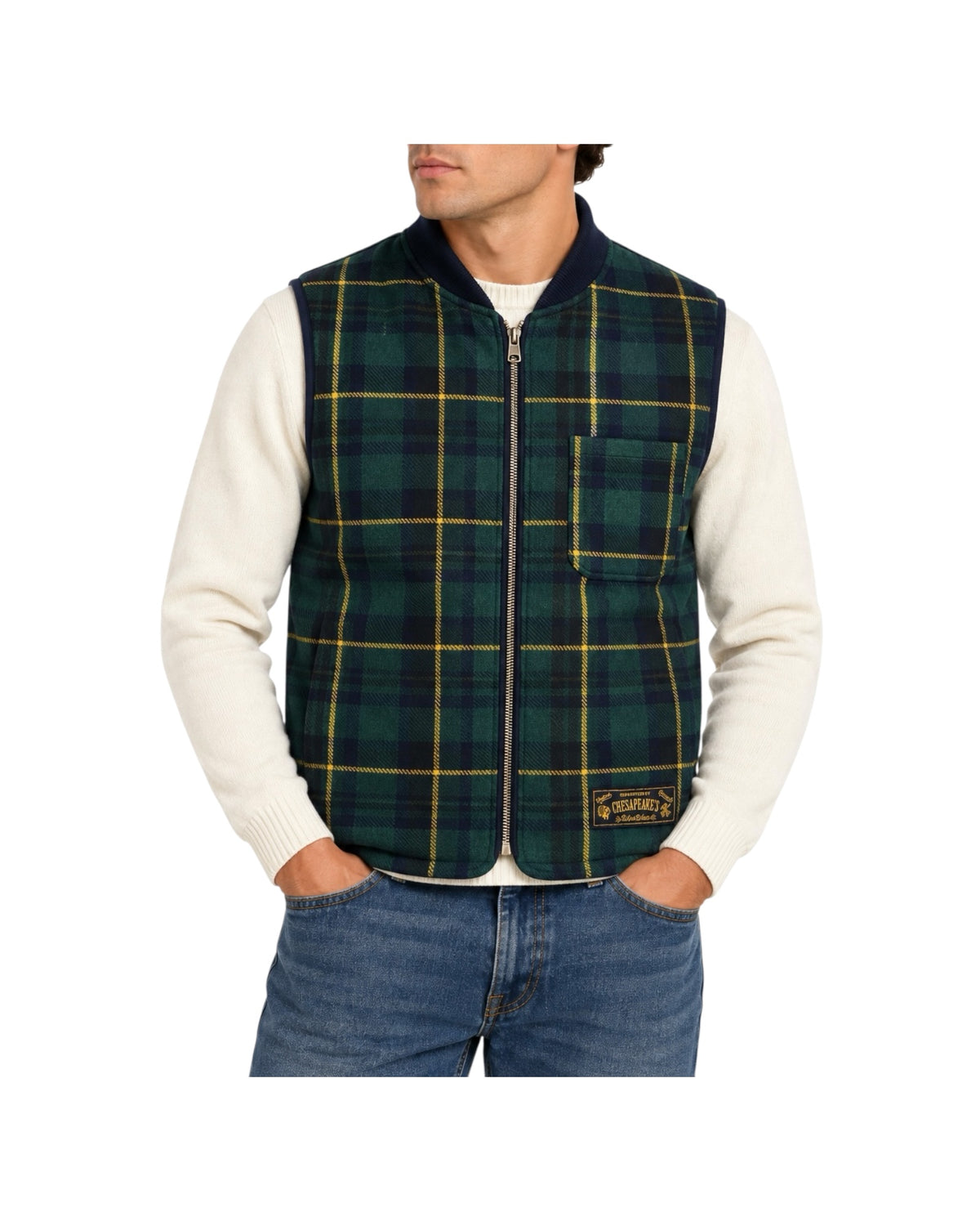Gilet reversibile Onion Liner Seawolf Navy ONION LINER VEST SEAWOLF DOUBLE FACE NAVY CHESAPEAKE'S 