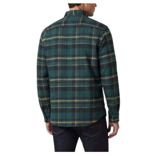 Overshirt Tartan Wool Padded TARTAN WOOL PADDED SHIRT CPO NAVY CHESAPEAKE'S 