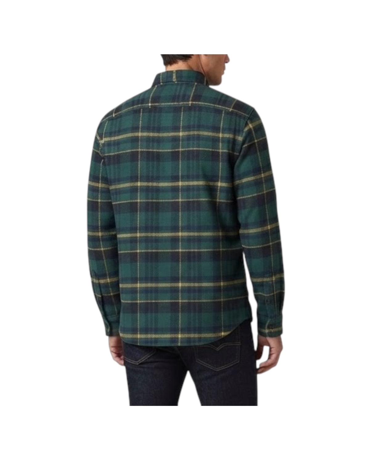 Overshirt Tartan Wool Padded TARTAN WOOL PADDED SHIRT CPO NAVY CHESAPEAKE'S 