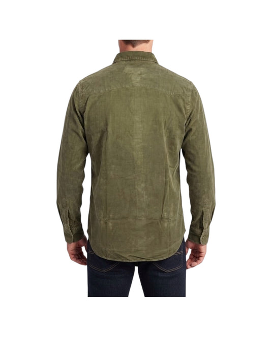 Camicia Western in velluto Military WESTERN VELVET SHIRT FLAGSTAFF MILITARY CHESAPEAKE'S 