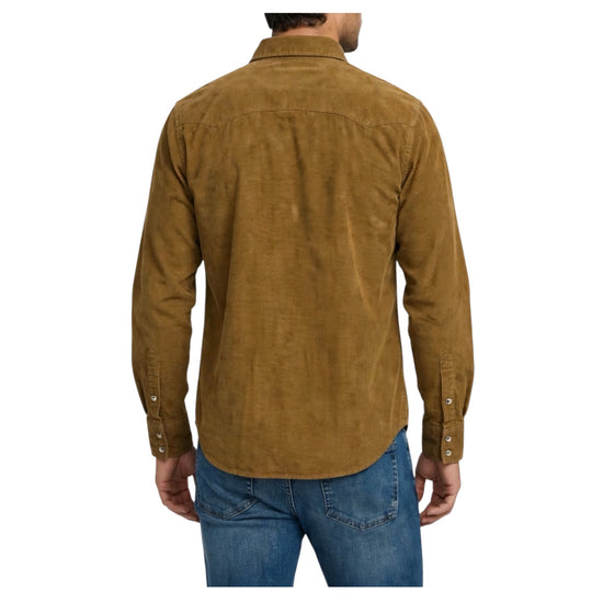 Camicia Western in velluto Tobacco WESTERN VELVET SHIRT FLAGSTAFF TOBACCO CHESAPEAKE'S 
