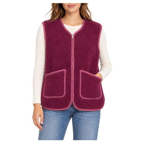 Gilet Teddy Bordeaux KOKO TEDDY BORDEAUX CHS 