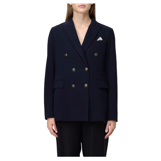 Giacca doppiopetto in felpa Blu notte FD4049 851 CIRCOLO 1901 