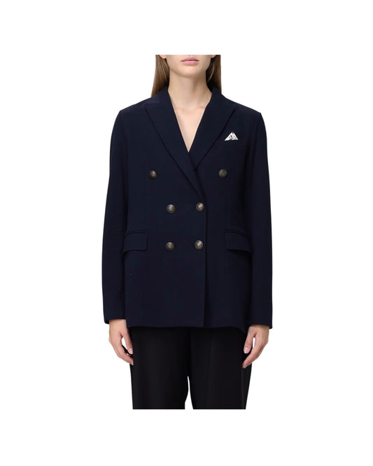 Giacca doppiopetto in felpa Blu notte FD4049 851 CIRCOLO 1901 