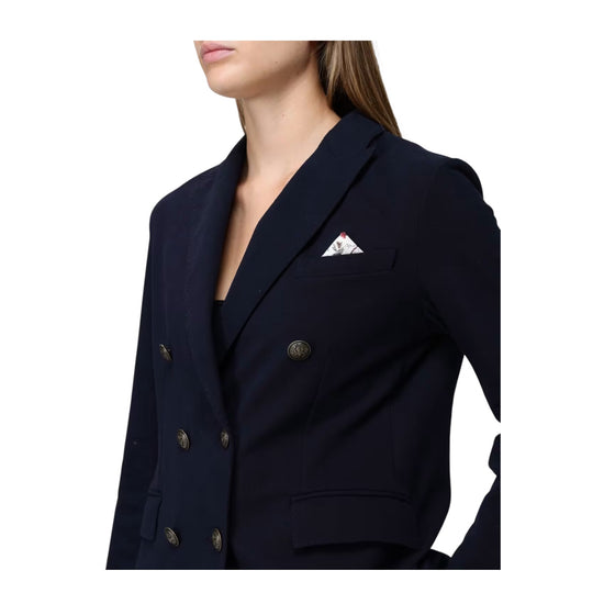 Giacca doppiopetto in felpa Blu notte FD4049 851 CIRCOLO 1901 