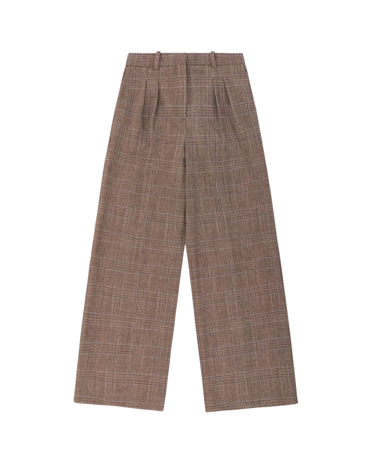Pantalone doppia pinces Principe Di Galles FD4118 MOCHA CIRCOLO 1901 