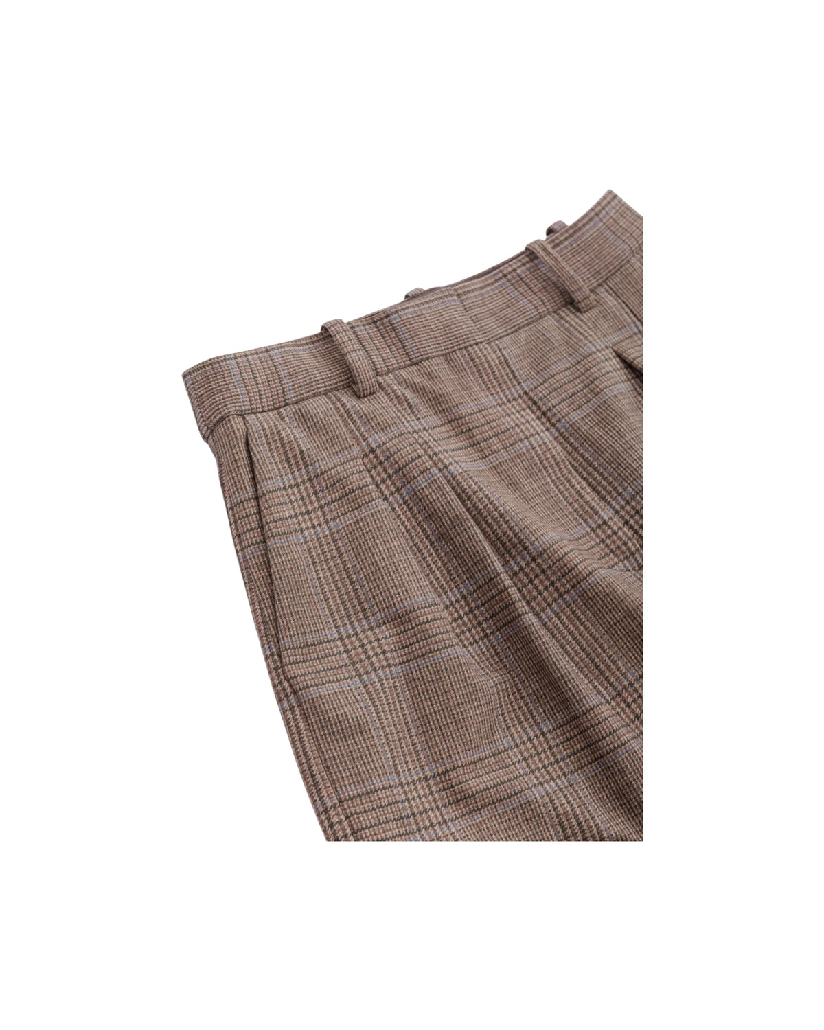 Pantalone doppia pinces Principe Di Galles FD4118 MOCHA CIRCOLO 1901 